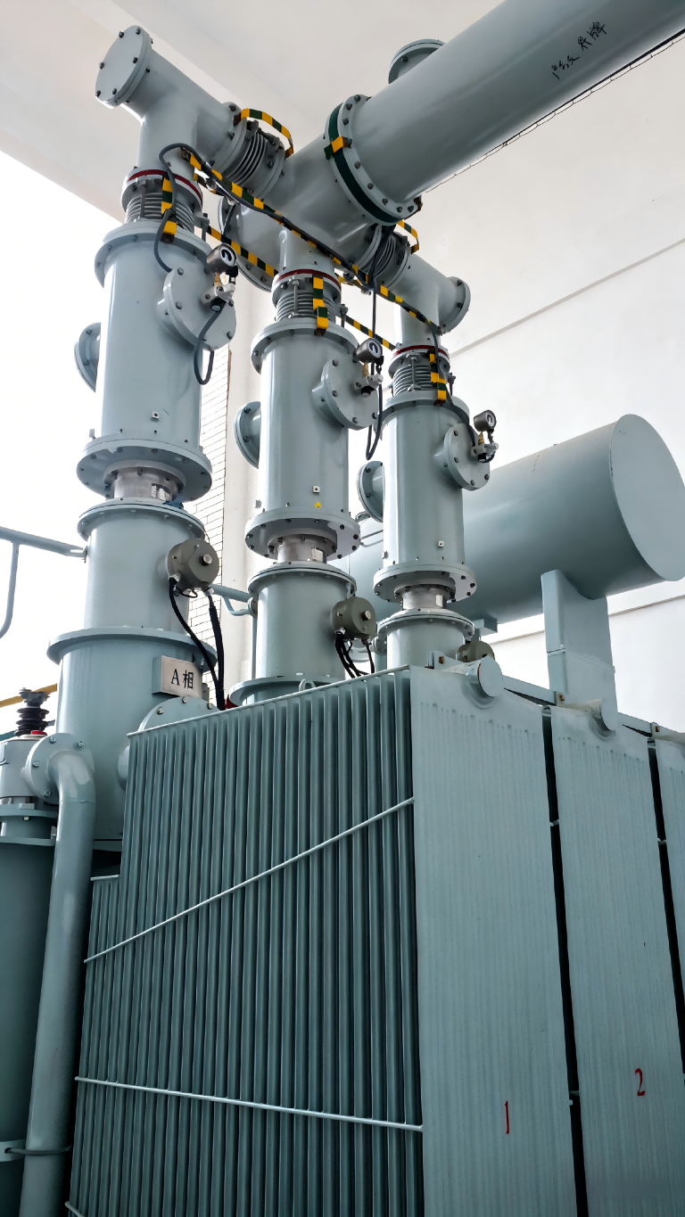126kV Oil-SF6 Bushing in Operation at Jiangxi Jiepai Hydropower Station — Image 4